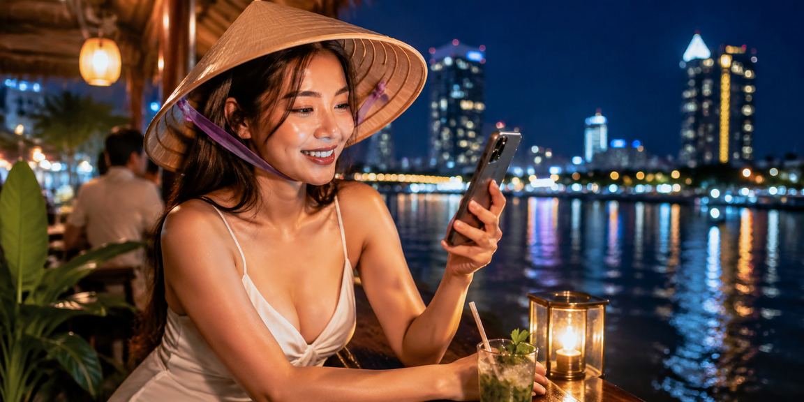 Bàn baccarat live casino phong cách đồng bằng Mekong dành cho người chơi VIP Việt Nam